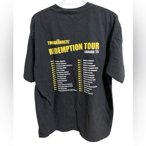 Marvel Thunderbolts Redemption Tour 2025 RARE Canadian Promo T-Shirt Size XL